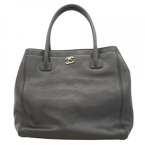 CHANEL Black Leather Tote Bag - Picture 1 of 15